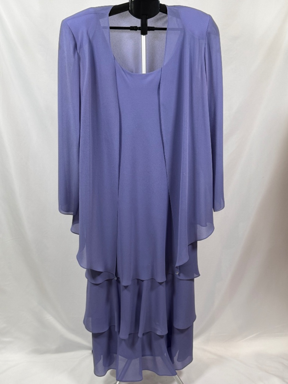 Lavender Chiffon Mother of the Bride Dress Set Size 14 Cattiva New York